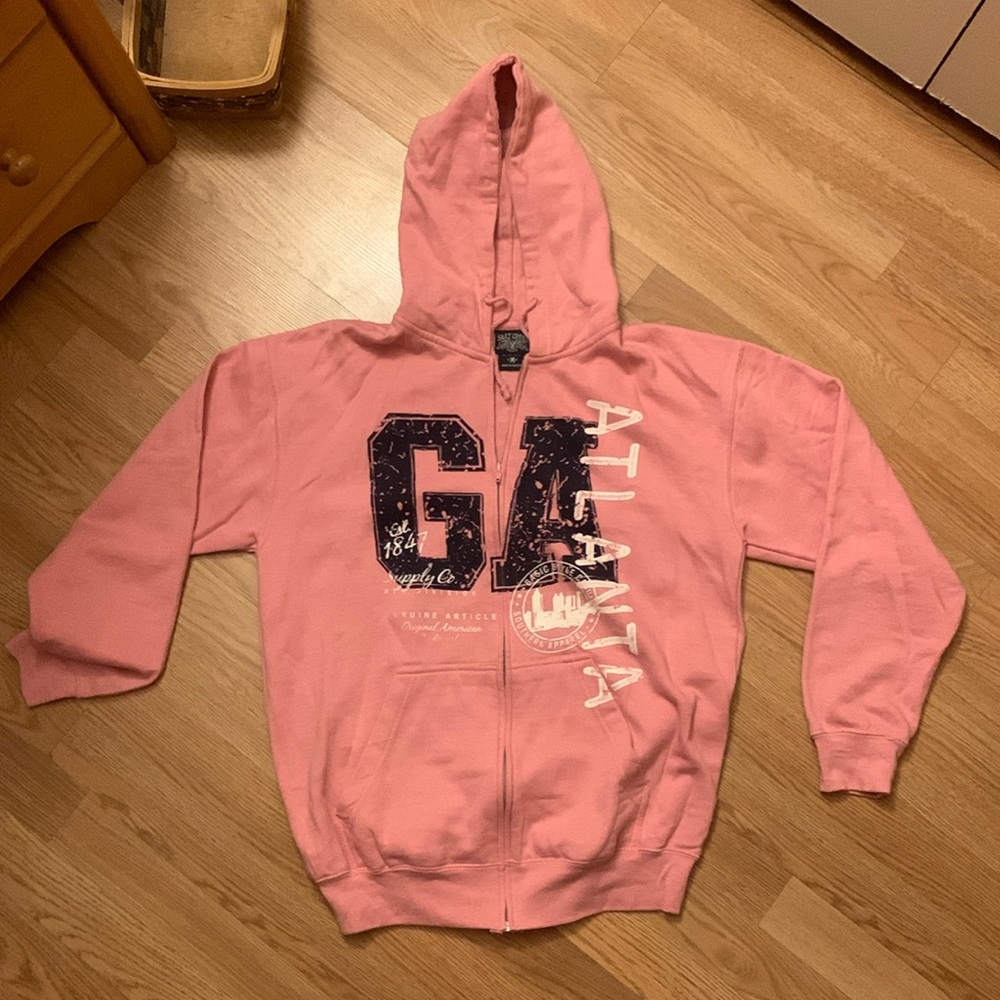 Salt Creek Pink Hoodie Graphic Print Atlanta GA